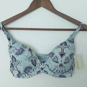 NWT Soma Embraceable Full Coverage Lightly Padded Bra Floral Size 32D